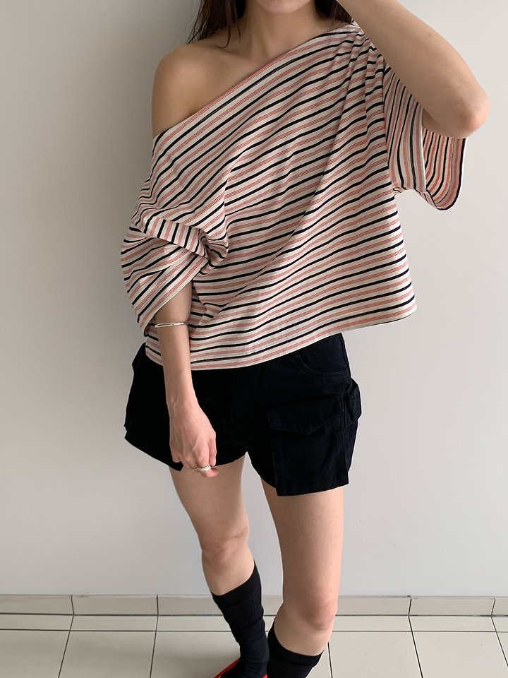 Vive L - Korean Women Fashion - #momslook - ST Off-Shoulder Tee - 6