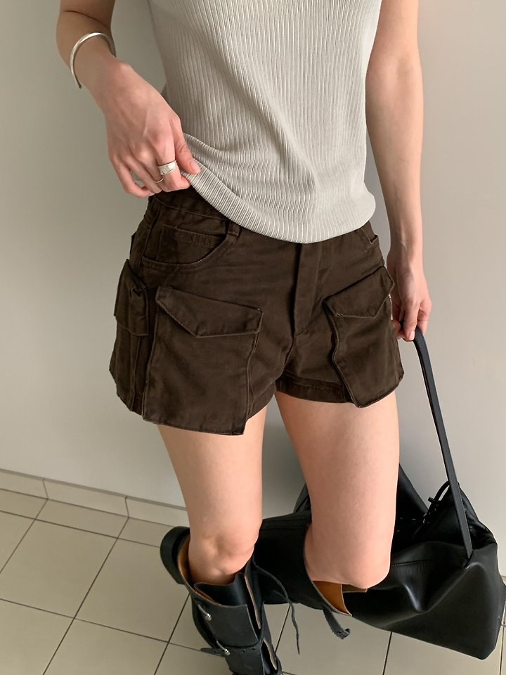 Vive L - Korean Women Fashion - #momslook - Cargo Short Pants - 6