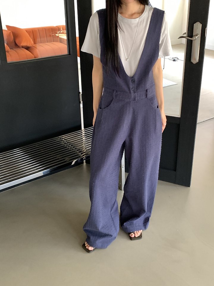 Vive L - Korean Women Fashion - #momslook - Punching Jumpsuit - 2
