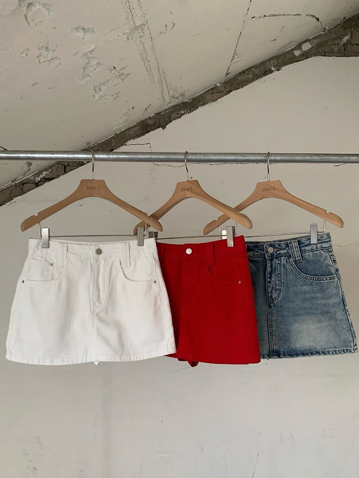 Vive L - Korean Women Fashion - #romanticstyle - Mini Pants Skirt