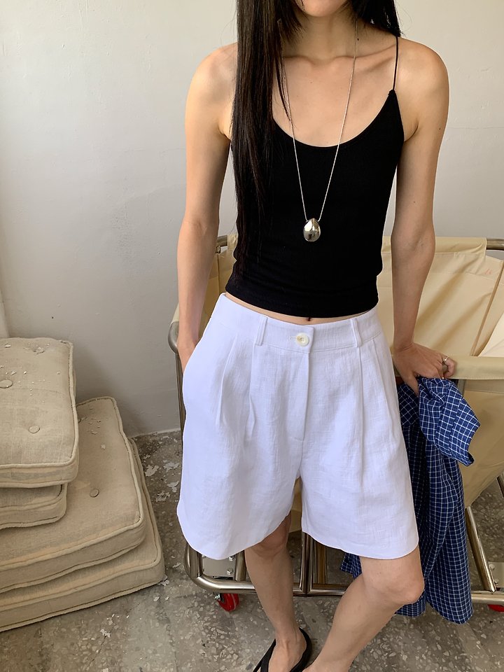 Vive L - Korean Women Fashion - #thatsdarling - Waffle Strap Sleeveless Top - 5