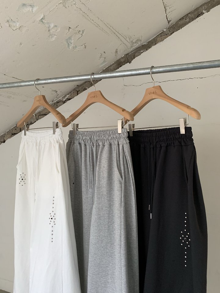 Vive L - Korean Women Fashion - #thatsdarling - Milk Stud Pants - 2