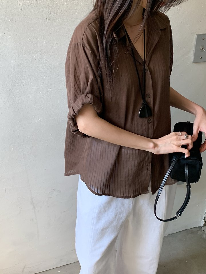 Vive L - Korean Women Fashion - #thelittlethings - Rolled Sleeve Shirt - 8