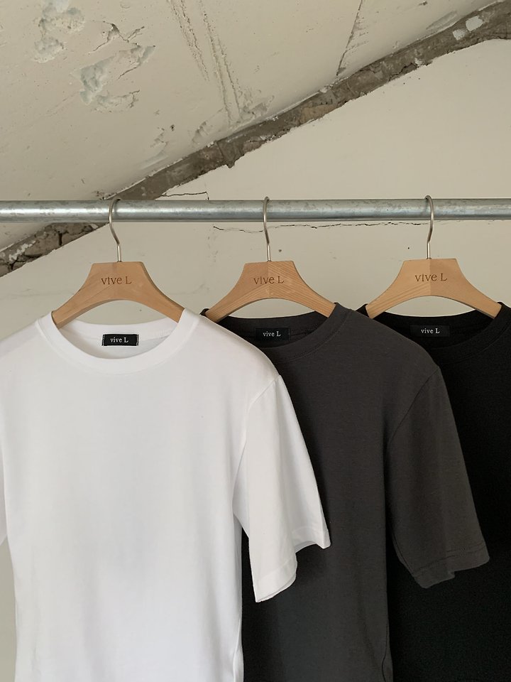 Vive L - Korean Women Fashion - #thelittlethings - Slim Crop Tee - 2