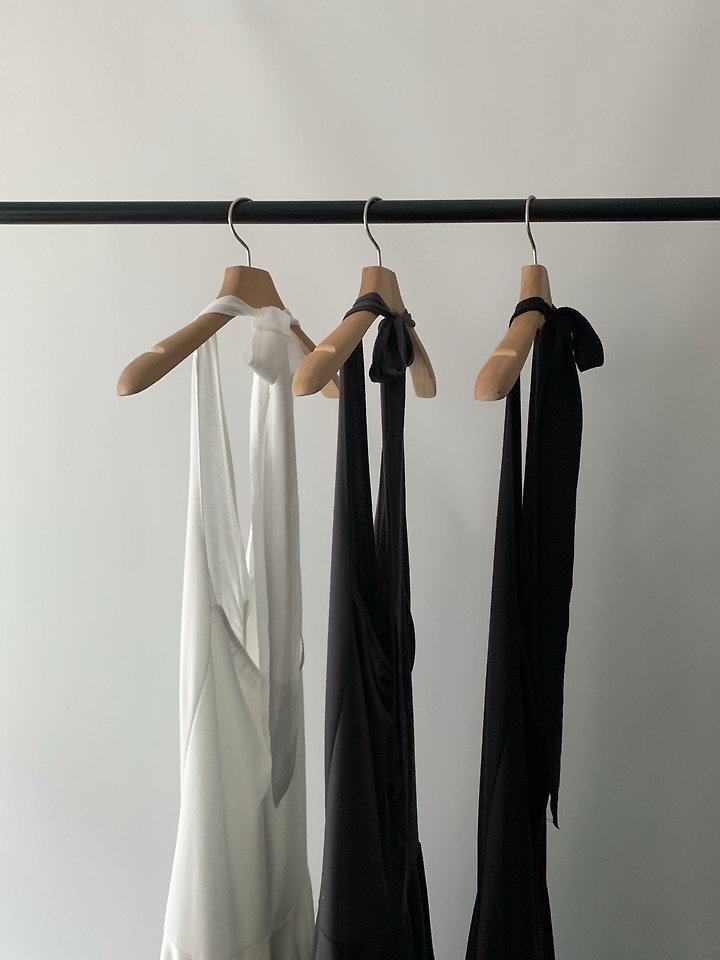 Vive L - Korean Women Fashion - #vintagekidsstyle - Halter Shirring One-piece - 12