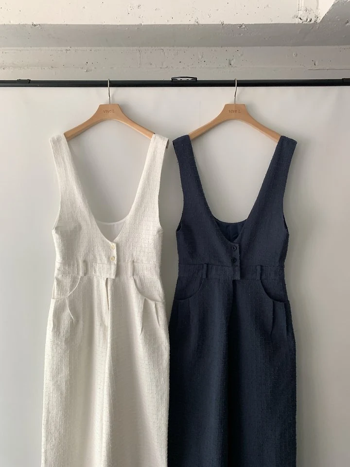 Vive L - Korean Women Fashion - #vintagekidsstyle - Punching Jumpsuit - 11