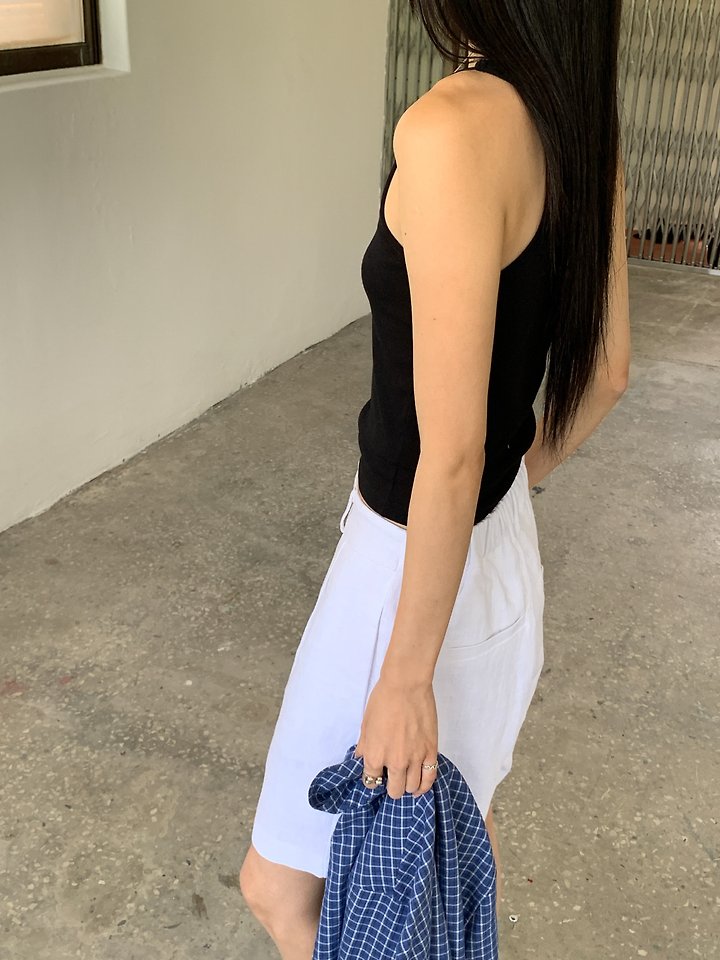 Vive L - Korean Women Fashion - #womensfashion - Waffle Strap Sleeveless Top - 8