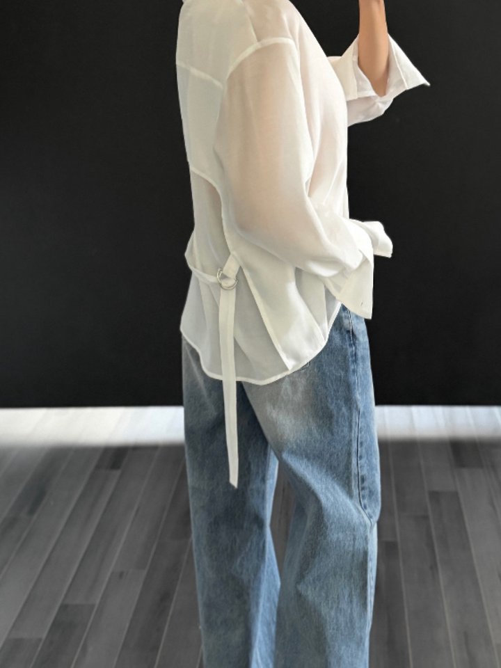 Vive L - Korean Women Fashion - #womensfashion - Back Tunnel Tee - 7