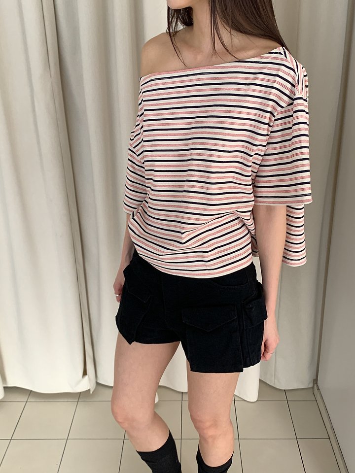 Vive L - Korean Women Fashion - #womensfashion - ST Off-Shoulder Tee - 3