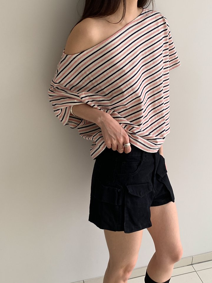 Vive L - Korean Women Fashion - #womensfashion - ST Off-Shoulder Tee - 5