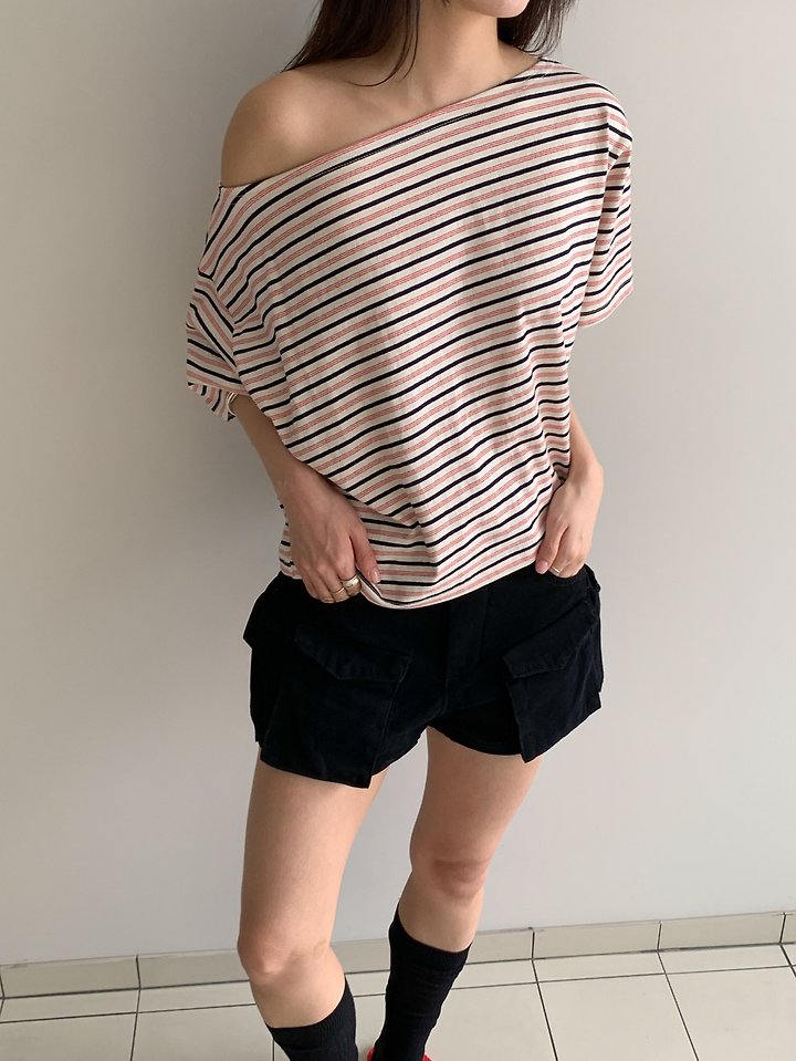 Vive L - Korean Women Fashion - #womensfashion - ST Off-Shoulder Tee - 7