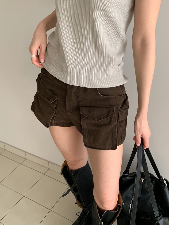 Vive L - Korean Women Fashion - #womensfashion - Cargo Short Pants - 7