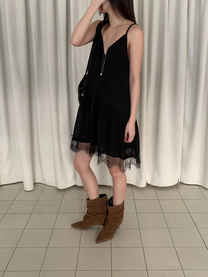 Vive L - Korean Women Fashion - #womensfashion - V Lace One-piece - 10