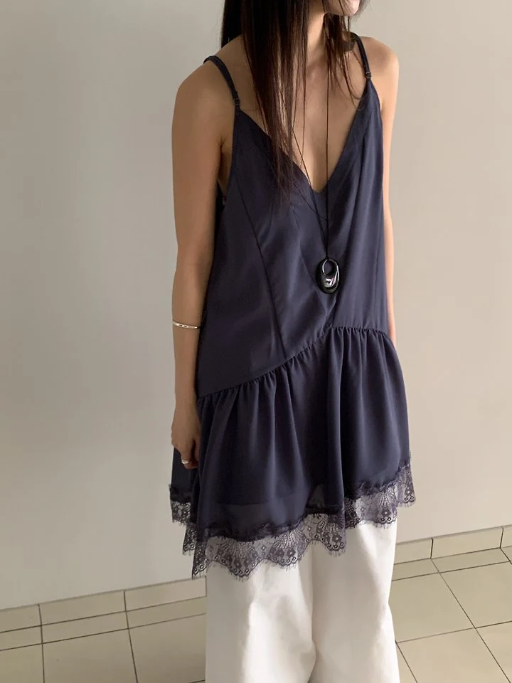 Vive L - Korean Women Fashion - #womensfashion - V Lace One-piece - 12