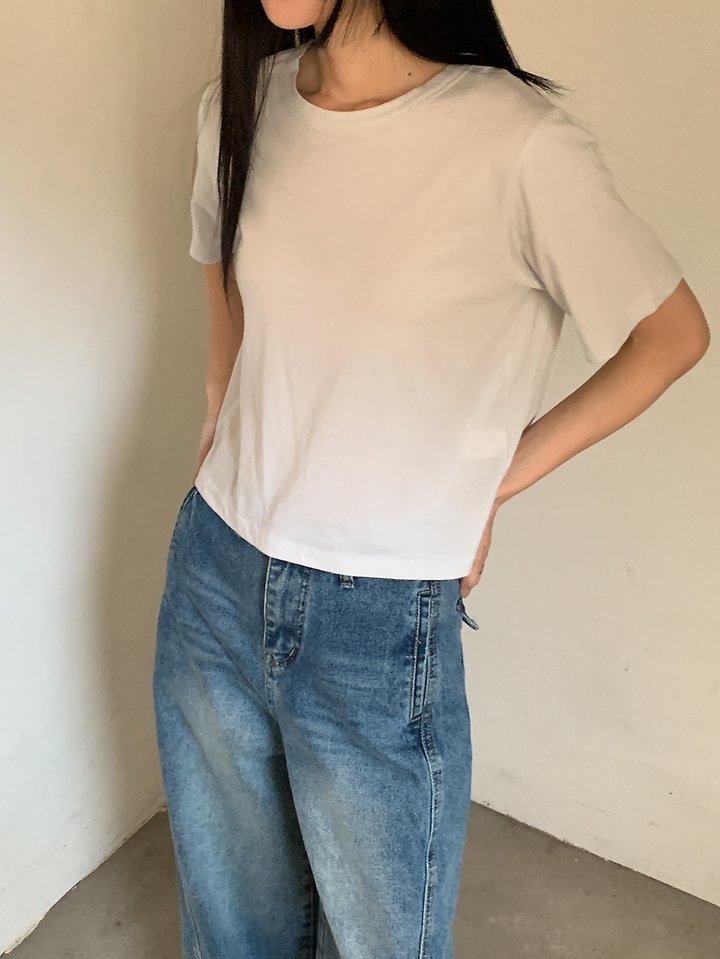 Vive L - Korean Women Fashion - #womensfashion - Perma Crop Tee - 3