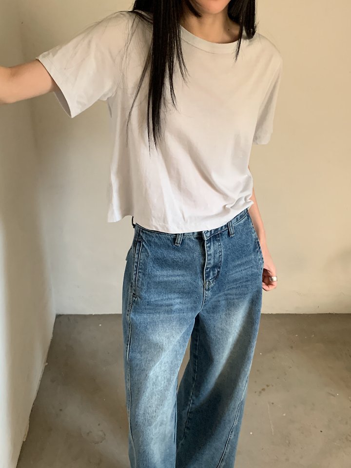 Vive L - Korean Women Fashion - #womensfashion - Perma Crop Tee - 5