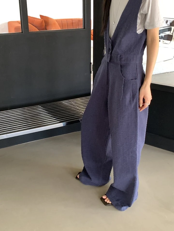Vive L - Korean Women Fashion - #womensfashion - Punching Jumpsuit - 3
