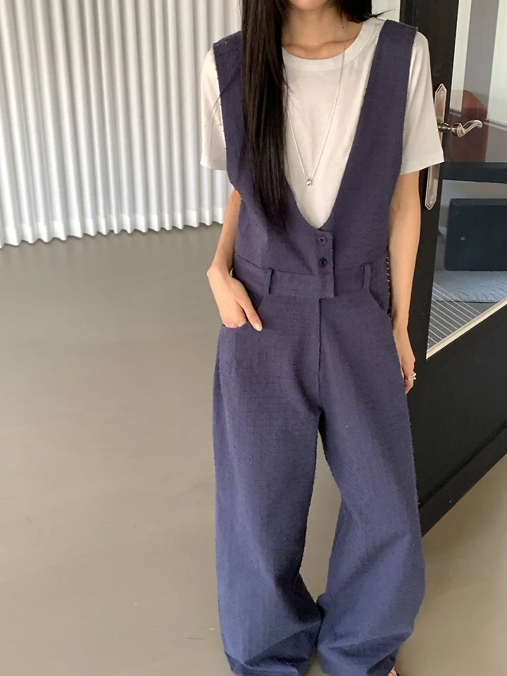 Vive L - Korean Women Fashion - #womensfashion - Punching Jumpsuit - 5