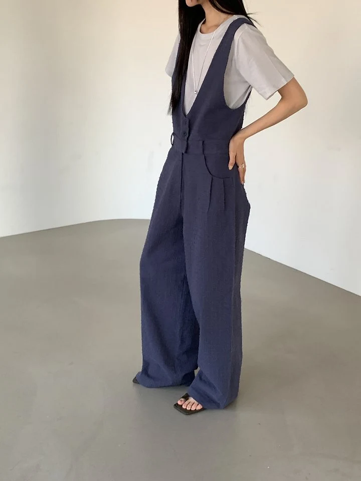 Vive L - Korean Women Fashion - #womensfashion - Punching Jumpsuit - 9