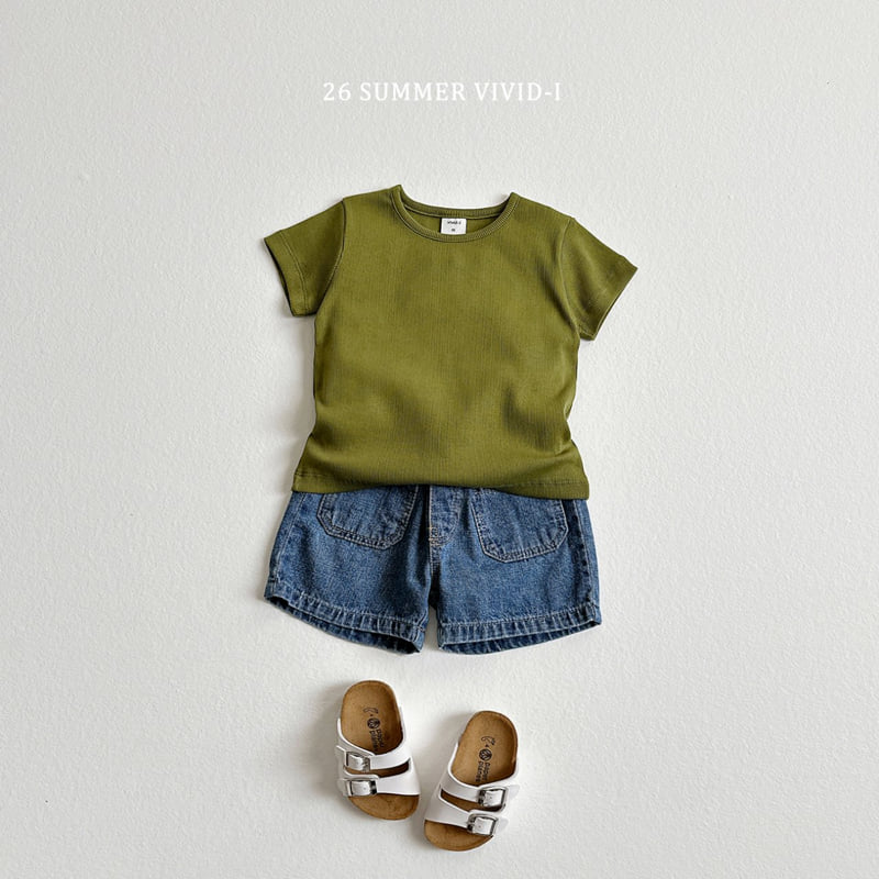 Vivid I - Korean Children Fashion - #Kfashion4kids - Pastel Ribbed Tee - 11