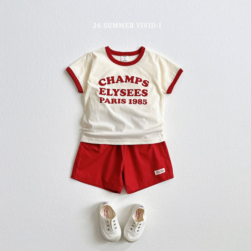 Vivid I - Korean Children Fashion - #Kfashion4kids - Champs Ribbed Short Sleeve Tee - 8
