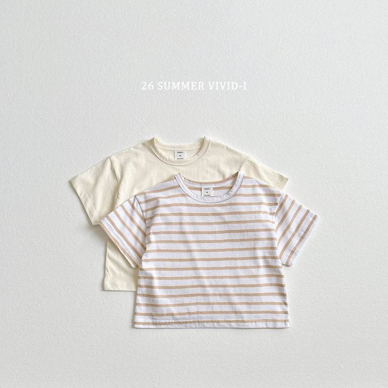 Vivid I - Korean Children Fashion - #kidzfashiontrend - Short Sleeve Tee (set of 2) - 4
