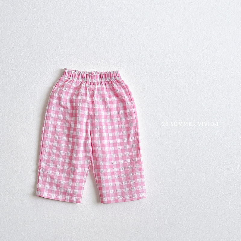 Vivid I - Korean Children Fashion - #Kfashion4kids - Check Pants - 3