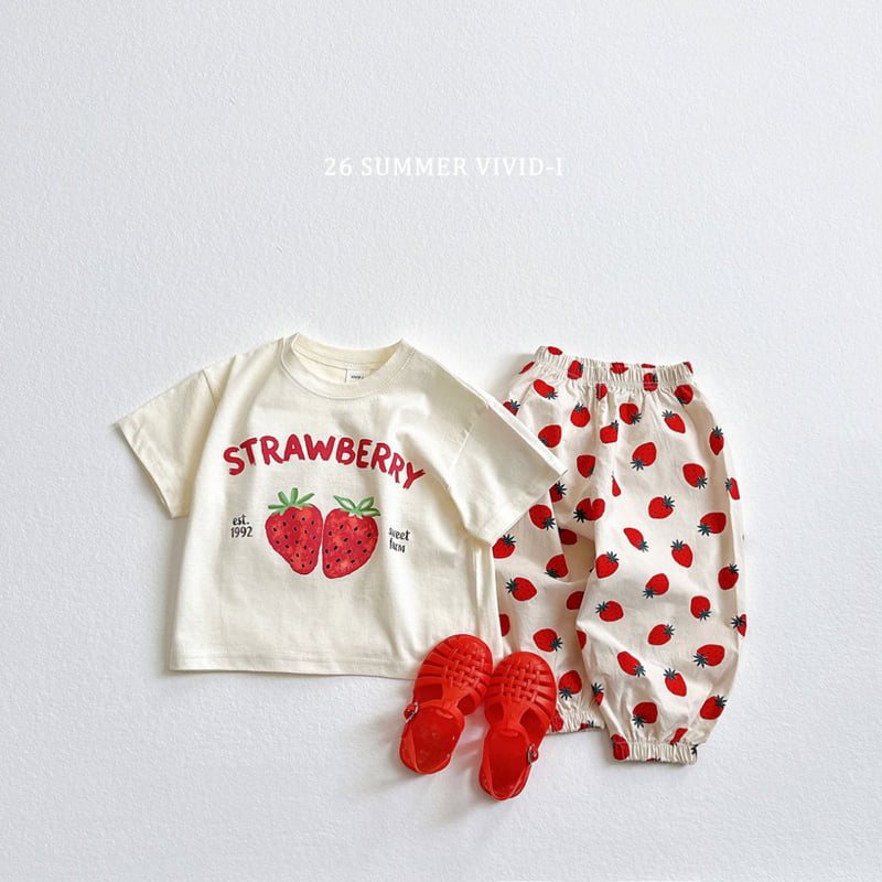 Vivid I - Korean Children Fashion - #Kfashion4kids - Check Fruit Set - 7