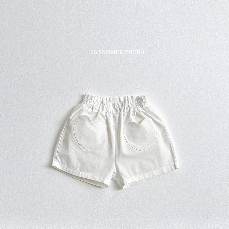 Vivid I - Korean Children Fashion - #kidzfashiontrend - Heart Pocket Shorts - 4