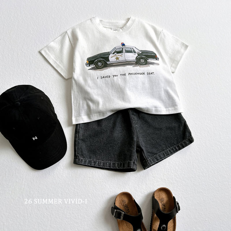 Vivid I - Korean Children Fashion - #Kfashion4kids - Vintage Car Short Sleeve Tee - 9