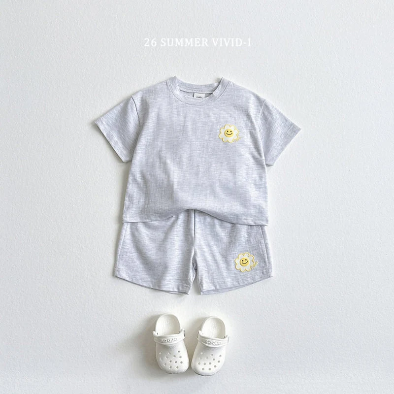 Vivid I - Korean Children Fashion - #Kfashion4kids - Smile Embossed Set - 9
