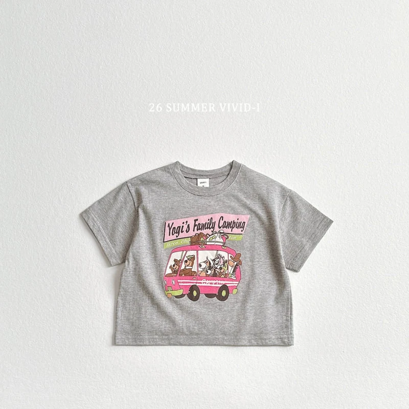 Vivid I - Korean Children Fashion - #Kfashion4kids - Vintage Camping Short Sleeve Tee - 7