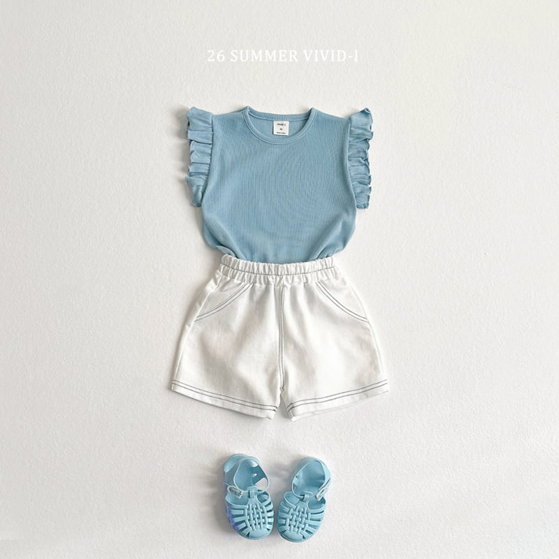 Vivid I - Korean Children Fashion - #Kfashion4kids - Spandex Denim Shorts - 8