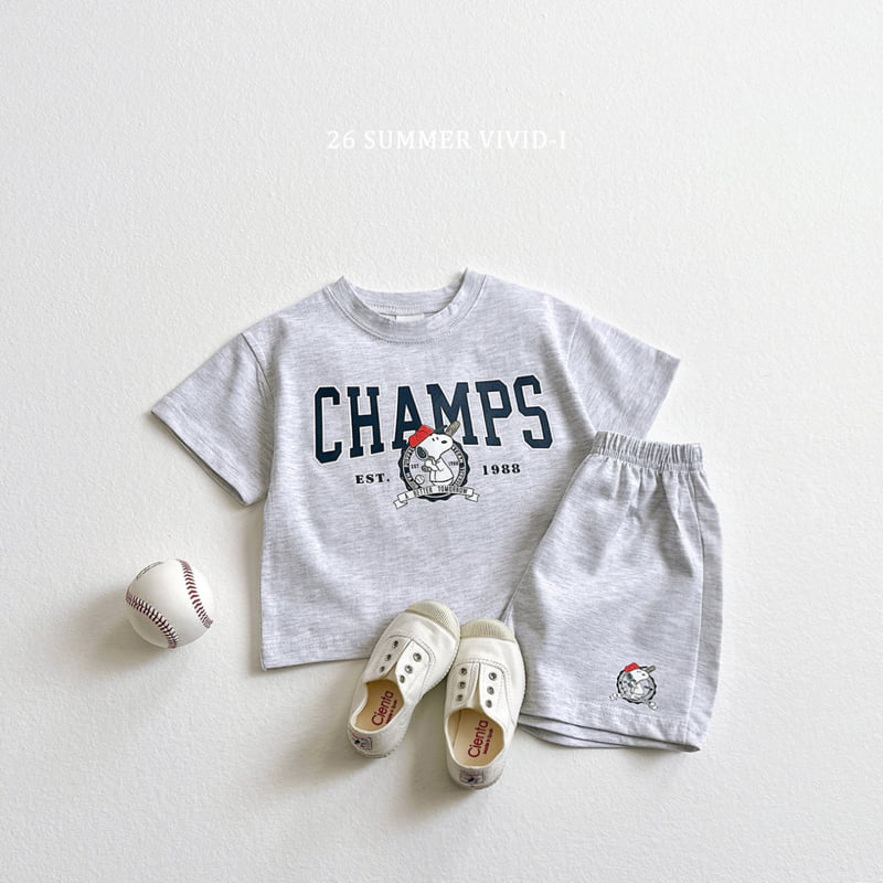 Vivid I - Korean Children Fashion - #Kfashion4kids - Baseball Champs Set - 7