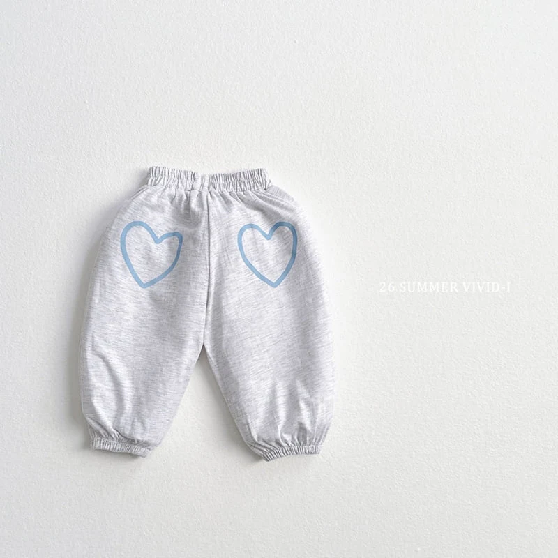 Vivid I - Korean Children Fashion - #Kfashion4kids - Heart Jogger Pants - 6