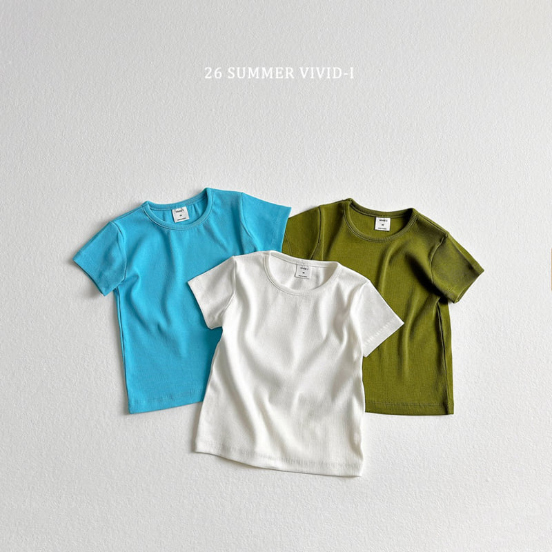 Vivid I - Korean Children Fashion - #childofig - Pastel Ribbed Tee - 3