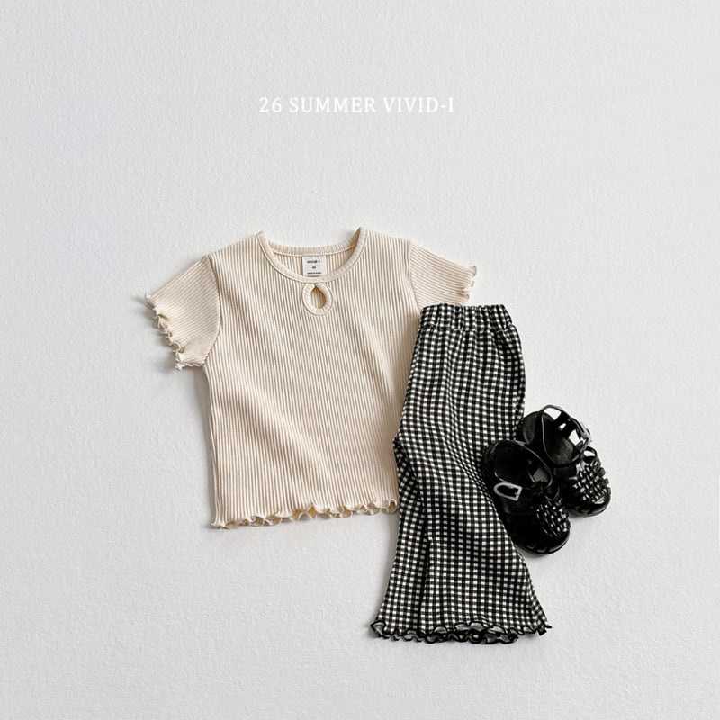 Vivid I - Korean Children Fashion - #childofig - Pattern Flared Cropped Pants - 12