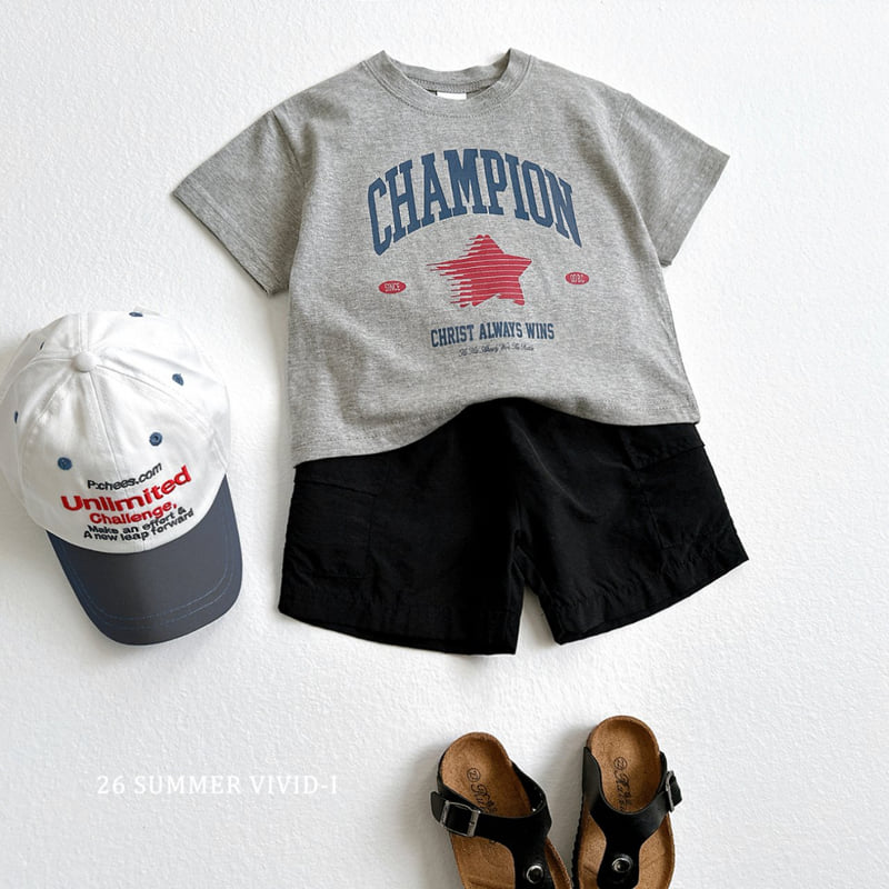 Vivid I - Korean Children Fashion - #childofig - Champion Short Sleeve Tee - 11
