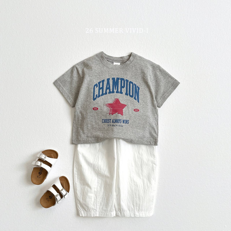 Vivid I - Korean Children Fashion - #childofig - Champion Short Sleeve Tee - 12
