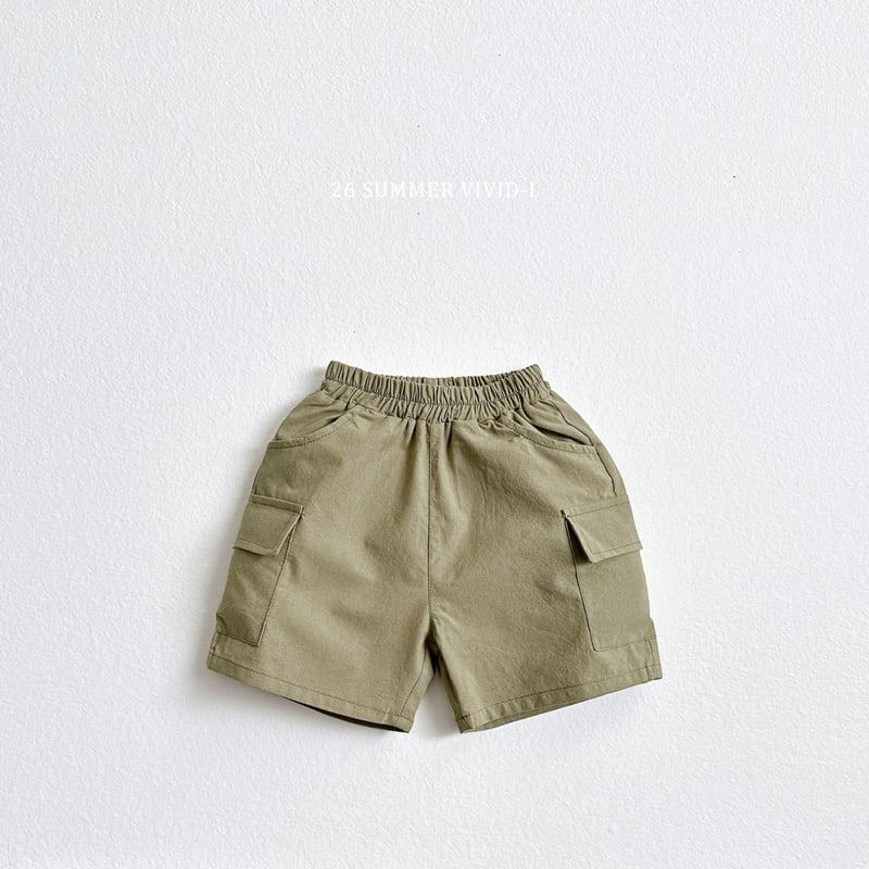 Vivid I - Korean Children Fashion - #childofig - Cotton Cargo Shorts - 5