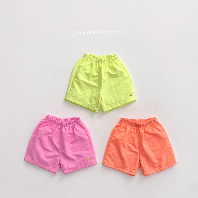 Vivid I - Korean Children Fashion - #childofig - Heart Smile Nylon Pants - 3