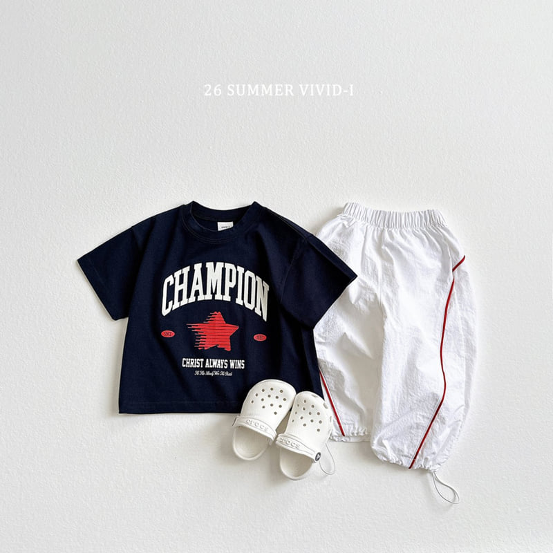 Vivid I - Korean Children Fashion - #childofig - Nylon Line Track Pants - 10