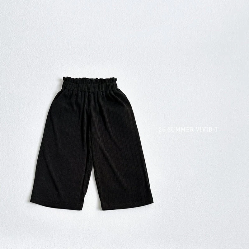 Vivid I - Korean Children Fashion - #childofig - Pleated Banding Wide Pants - 6