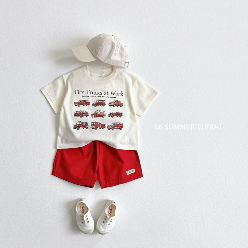 Vivid I - Korean Children Fashion - #childofig - Mini Car Short Sleeve Tee - 12