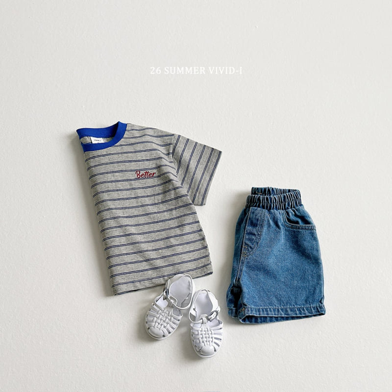 Vivid I - Korean Children Fashion - #childofig - Basic Denim Shorts - 7