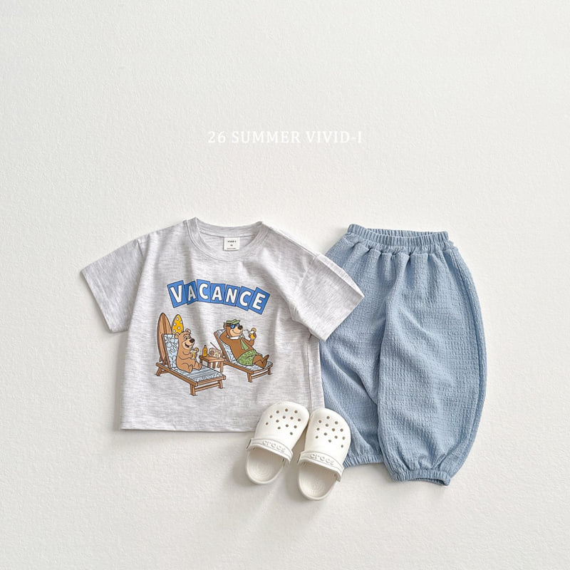 Vivid I - Korean Children Fashion - #childofig - Vacation Bear Tee - 11
