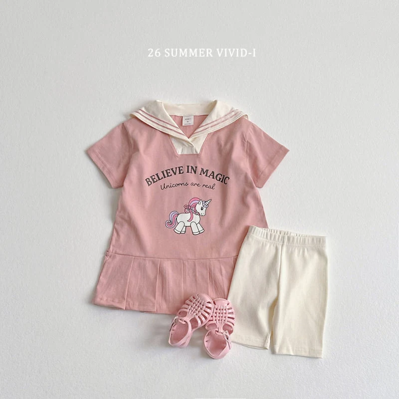 Vivid I - Korean Children Fashion - #childofig - Unicorn Sailor One-piece - 11