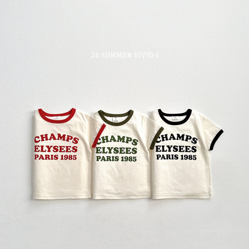 Vivid I - Korean Children Fashion - #childrensboutique - Champs Ribbed Short Sleeve Tee