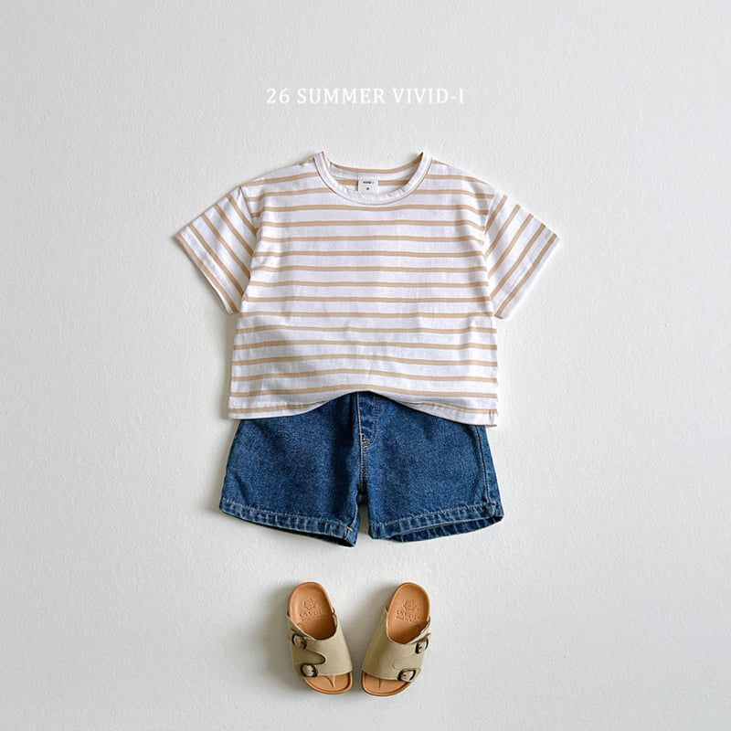 Vivid I - Korean Children Fashion - #childrensboutique - Short Sleeve Tee (set of 2) - 11