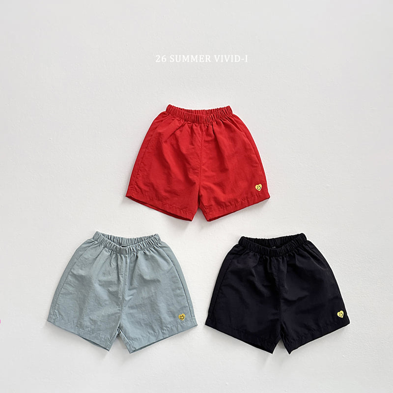 Vivid I - Korean Children Fashion - #childofig - Heart Smile Nylon Pants - 4